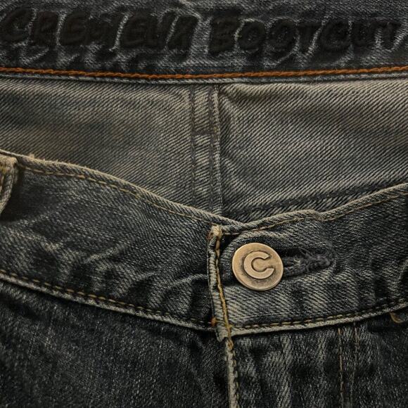 Cremieux Mens Jeans 32 x 32.5 Relaxed Straight Leg Stretch Med Wash Blue Indigo - Picture 7 of 8